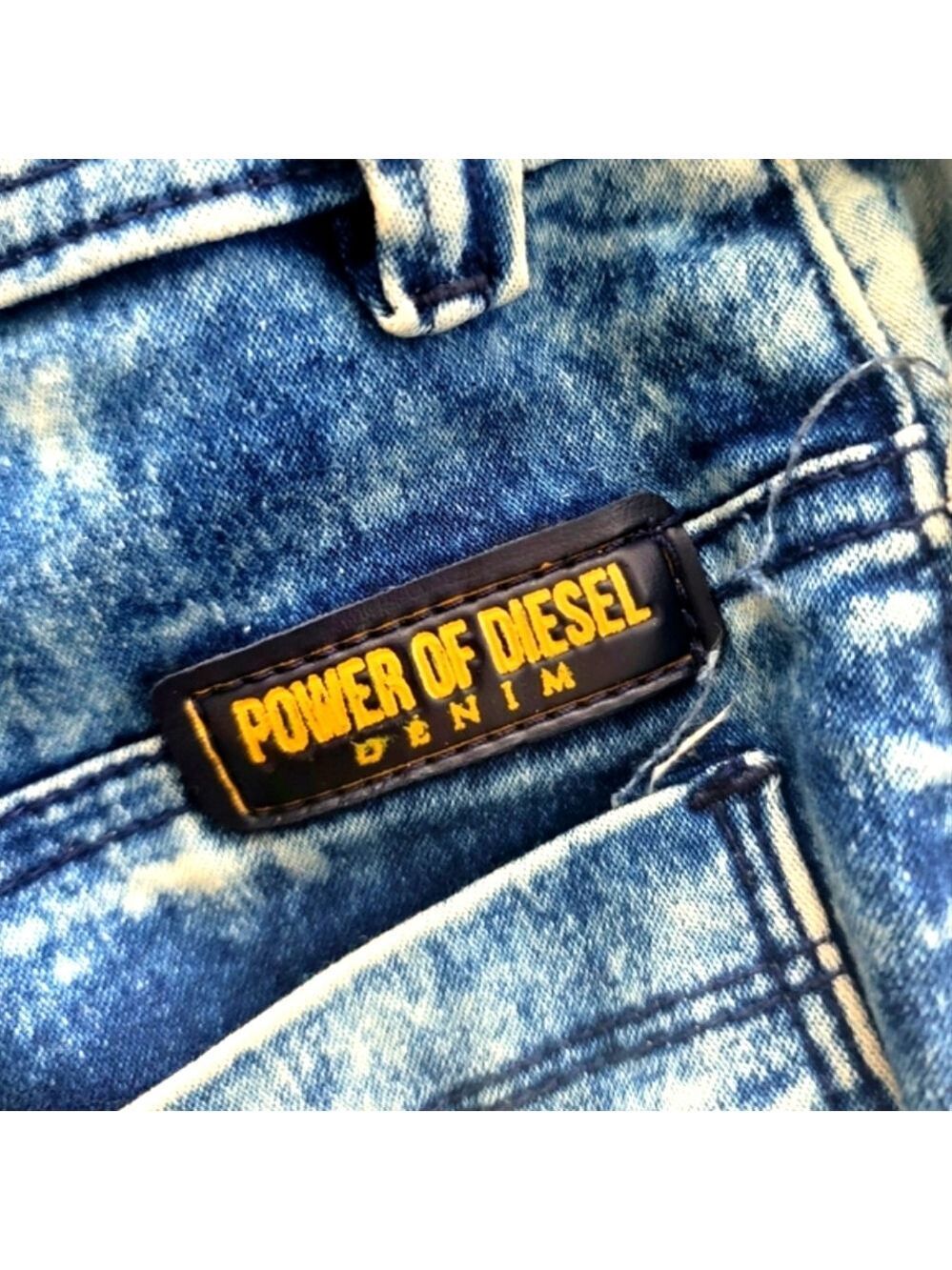 Power of Diesel Denim Destroyed Slim Skinny-Fit Jeans Size 28 - Picture 11 of 12